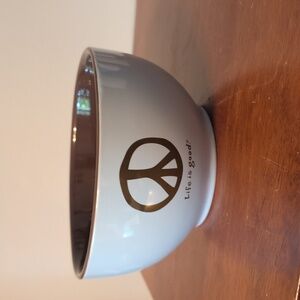 Good Home by Life is Good Peace Sign Diner bowl